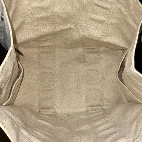 Hermes Bora Bora Canvas Tote Bag Ivory Purple - Picture 12 of 15